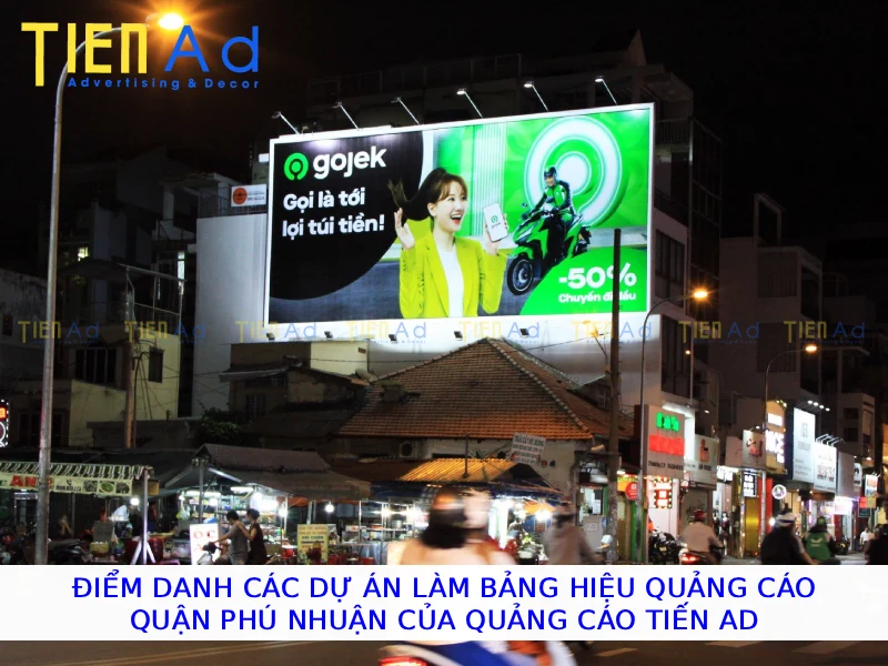 Điểm danh các dự án làm bảng hiệu quảng cáo Quận Phú Nhuận của Quảng Cáo Tiến AD