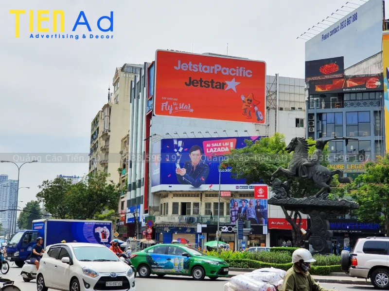 Đơn vị chuyên thi công biển quảng cáo ngoài trời trọn gói giá rẻ tại TP.HCM Quảng Cáo Tiến AD