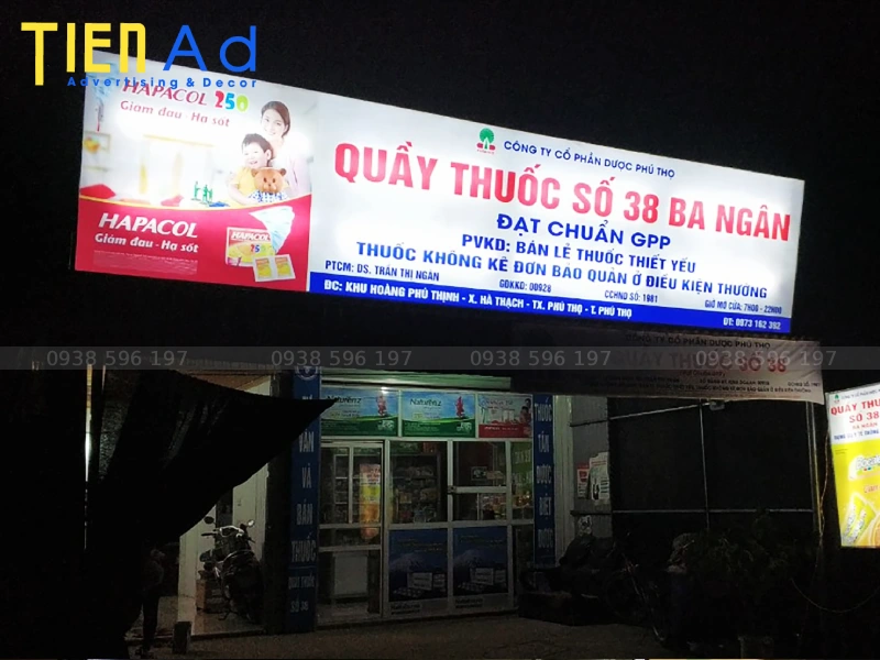 Đơn vị thi công hộp đèn bạt hiflex uy tín tại TP.HCM