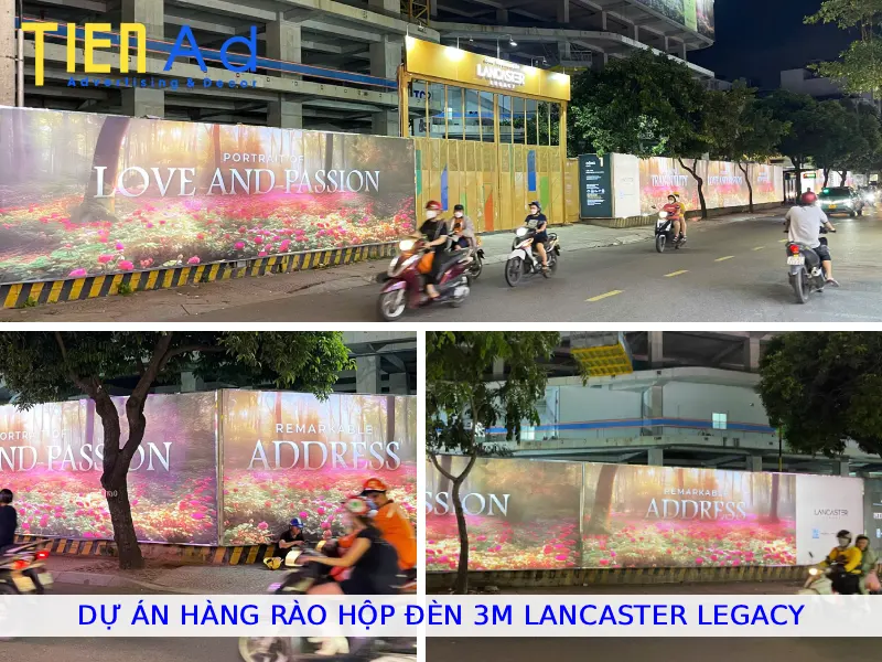 Dự án hàng rào hộp đèn 3M Lancaster Legacy