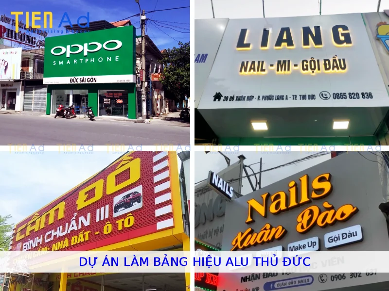 Dự án làm bảng hiệu alu Thủ Đức