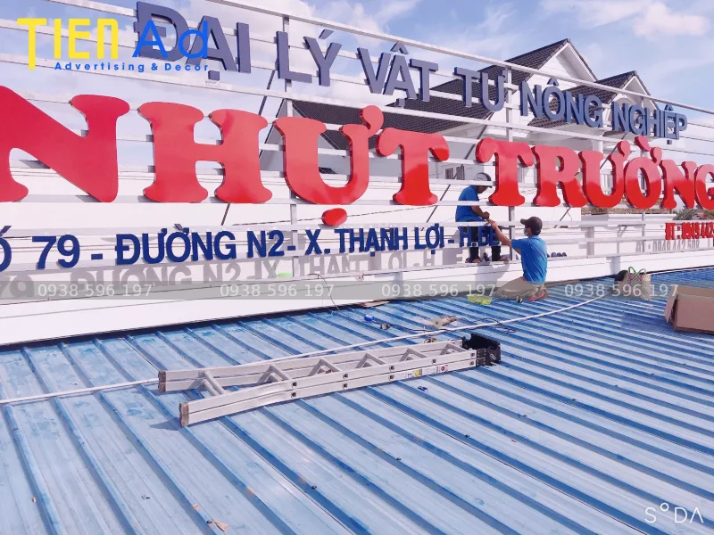 Giải pháp làm bảng hiệu cửa hàng vật tư nông nghiệp tiết kiệm chi phí và hiệu quả từ Quảng Cáo Tiến AD