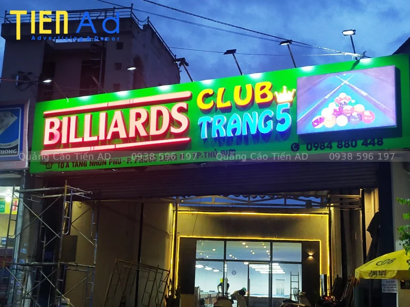 Giới thiệu tổng quan về bảng hiệu alu chữ nổi đèn LED