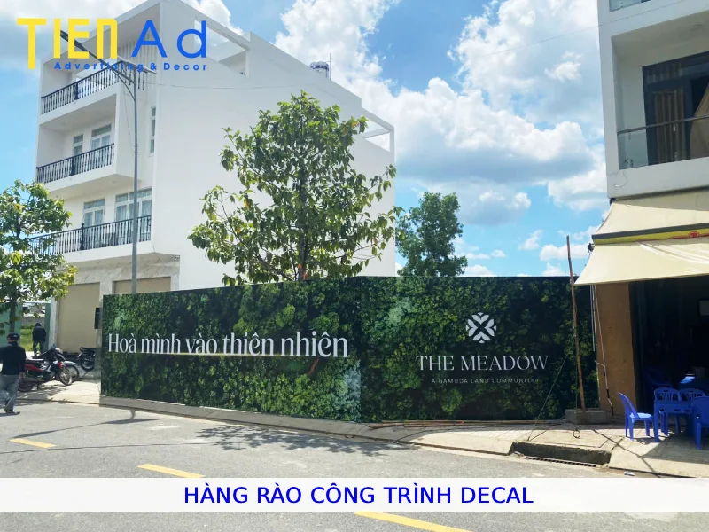 Hàng rào công trình decal