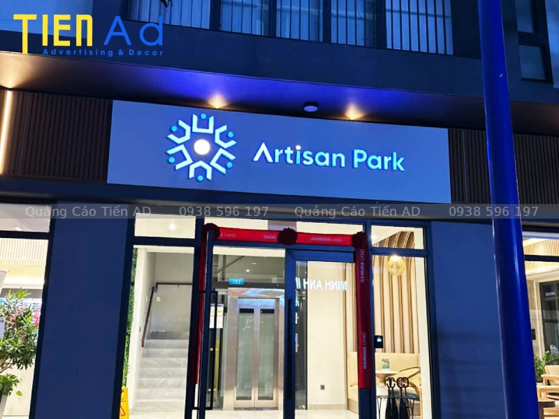 Hiệu quả dự án thi công chữ nổi mica đèn LED Gamuda Land