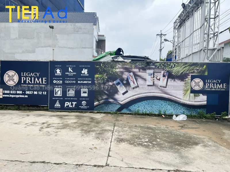 Hình ảnh hoàn thiện thi công hàng rào dự án Legacy Prime cho Kim Oanh Group