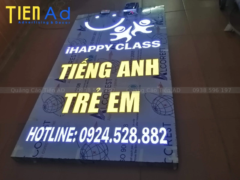 Hộp đèn âm bản alu mặt phẳng
