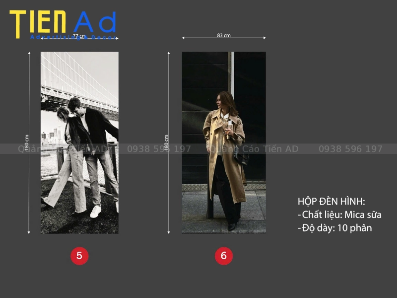 Hộp đèn hình chữ nhật