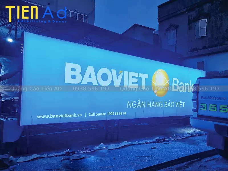 Hộp đèn không viền bảo hiểm Bảo Việt