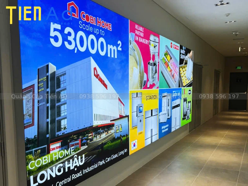 Hộp đèn không viền cho trung tâm thương mại