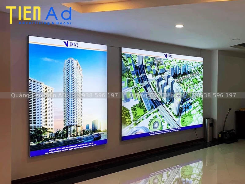 Hộp đèn không viền in UV