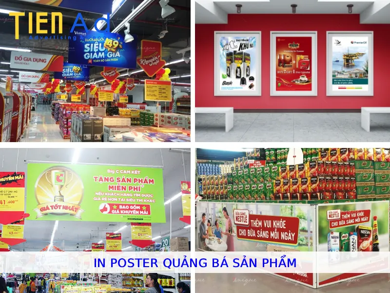 In poster quảng bá sản phẩm