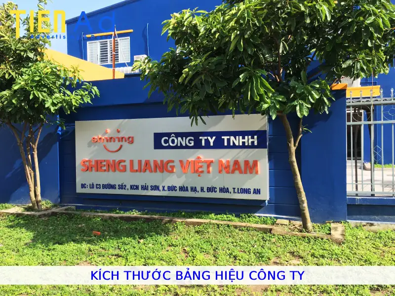 Kích thước bảng hiệu công ty
