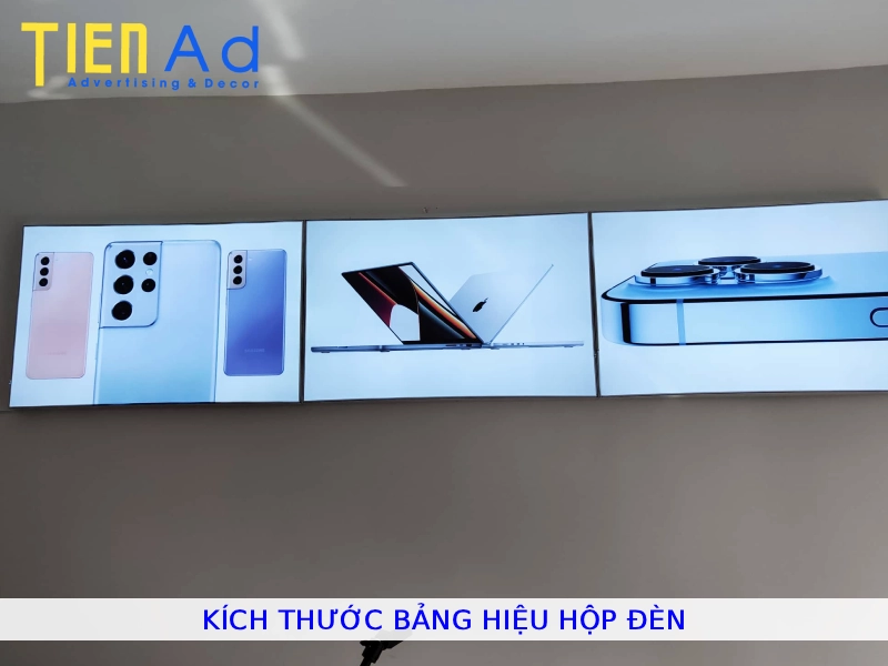 Kích thước bảng hiệu hộp đèn