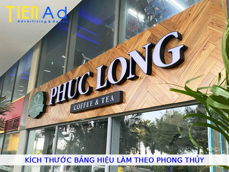 Kích thước bảng hiệu làm theo phong thủy