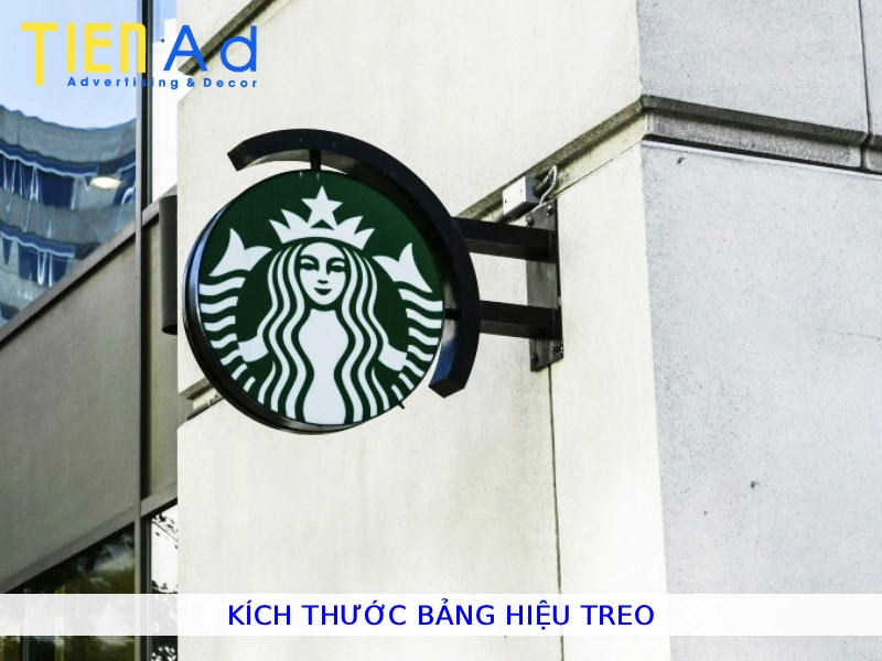 Kích thước bảng hiệu treo