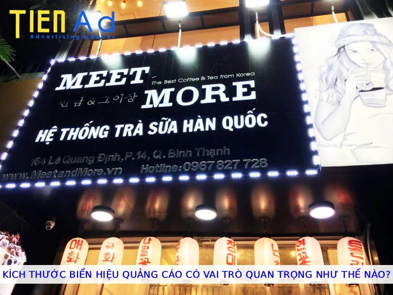 Kích thước biển quảng cáo có vai trò quan trọng như thế nào