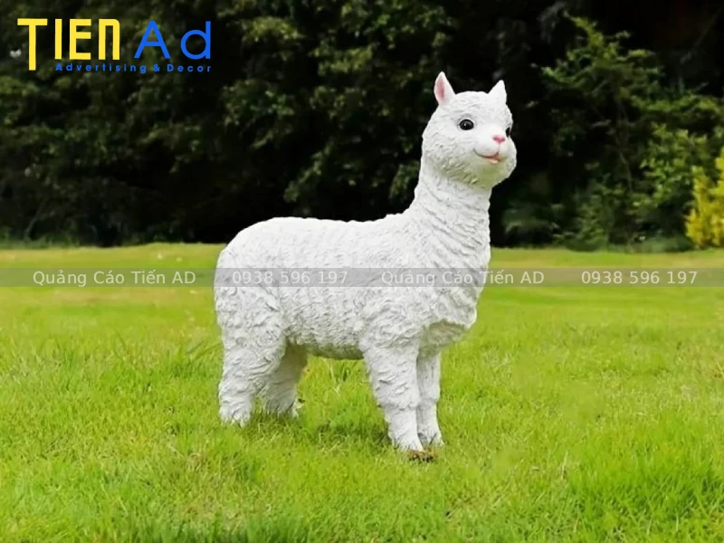 Kích thước mô hình lạc đà Alpaca composite phù hợp
