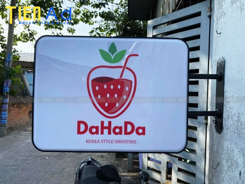 Kỹ thuật làm biển vẫy hộp đèn mica hút nổi