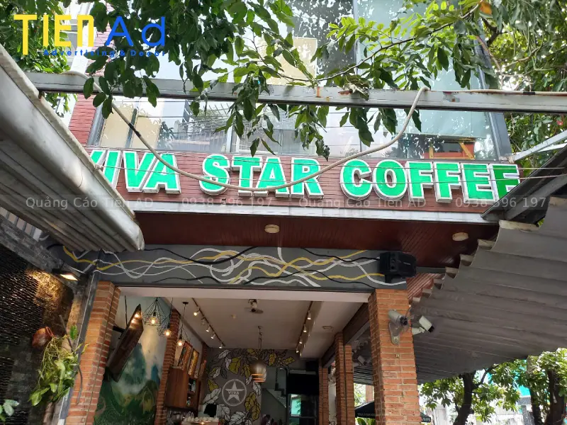 Làm bảng hiệu Viva Star Coffee - 2