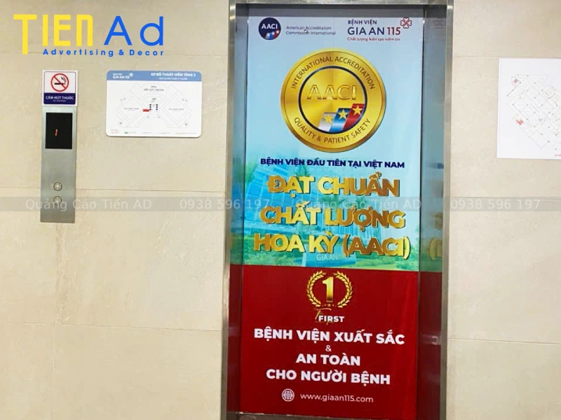 Làm bảng hiệu bệnh viện Gia An 115 ở Bình Tân - 1