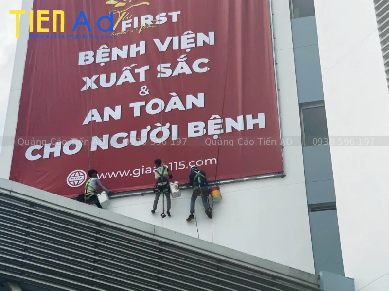 Làm bảng hiệu bệnh viện Gia An 115 ở Bình Tân - 2