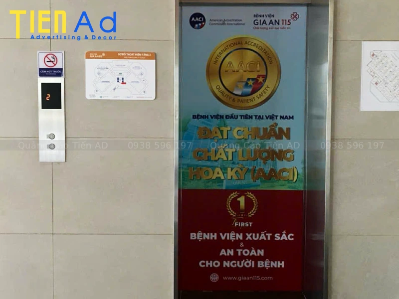 Làm bảng hiệu bệnh viện Gia An 115 ở Bình Tân - 5