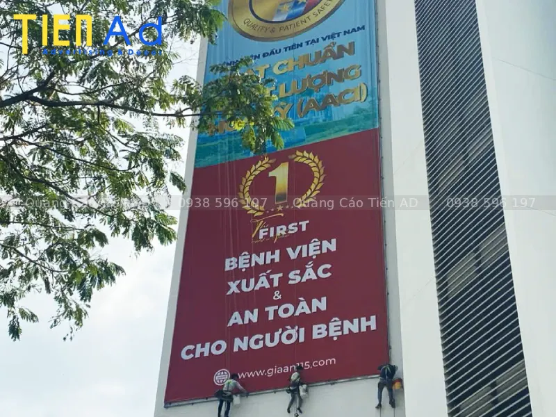 Làm bảng hiệu bệnh viện Gia An 115 ở Bình Tân - 7
