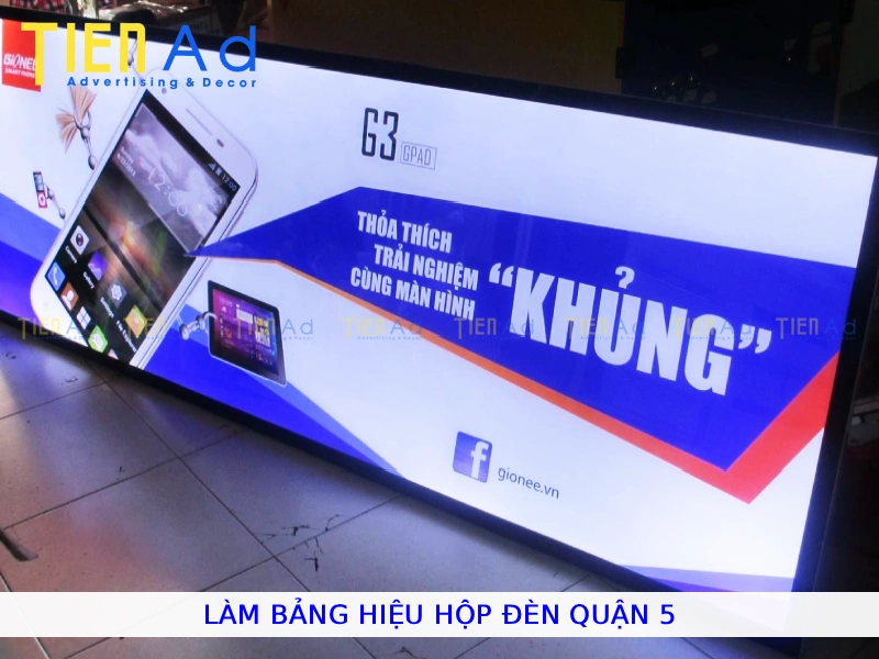 Làm bảng hiệu hộp đèn Quận 5