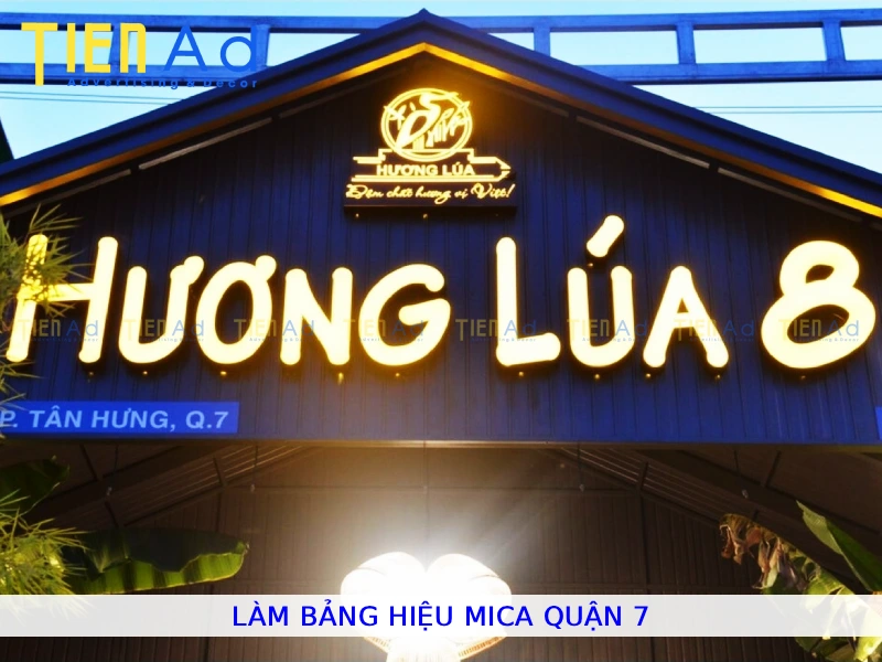 Làm bảng hiệu mica Quận 7