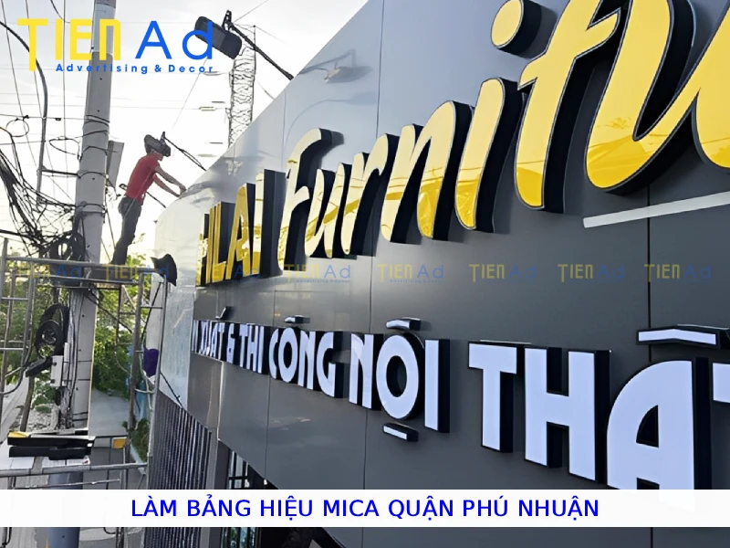 Làm bảng hiệu mica Quận Phú Nhuận