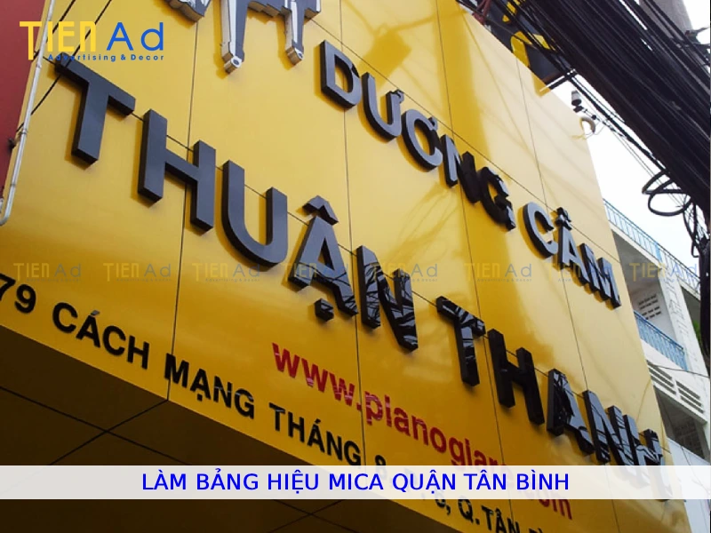 Làm bảng hiệu mica Quận Tân Bình