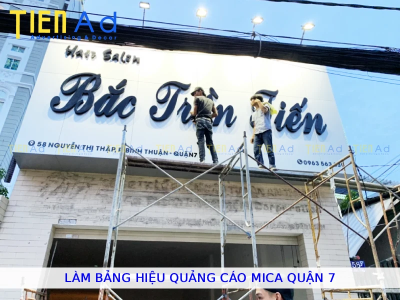 Làm bảng hiệu quảng cáo mica Quận 7