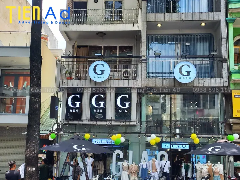 Làm bảng hiệu shop thời trang G.I.A.O - 1