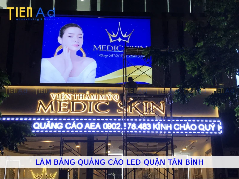Làm bảng quảng cáo led Quận Tân Bình