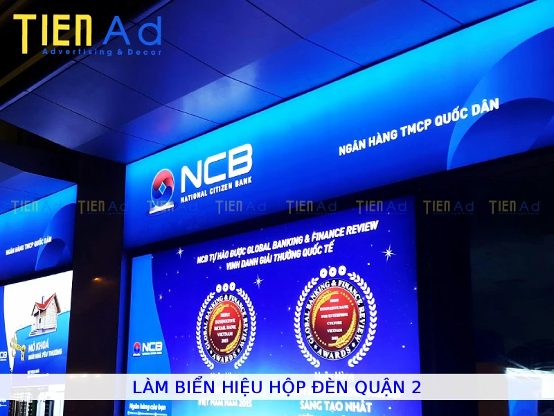 Làm biển hiệu hộp đèn Quận 2