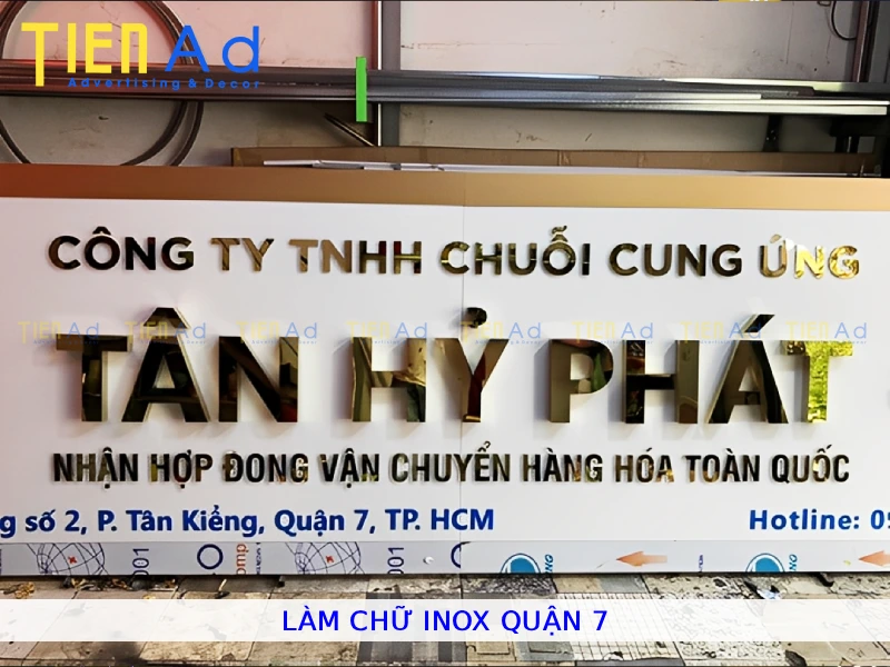 Làm chữ inox Quận 7