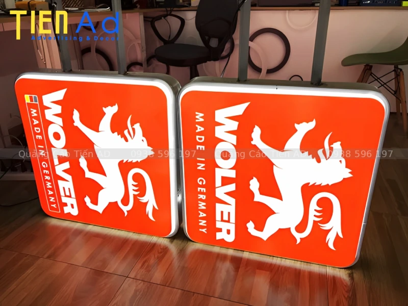 Làm hộp đèn hút nổi bền đẹp giá rẻ tại TP.HCM Quảng Cáo Tiến AD