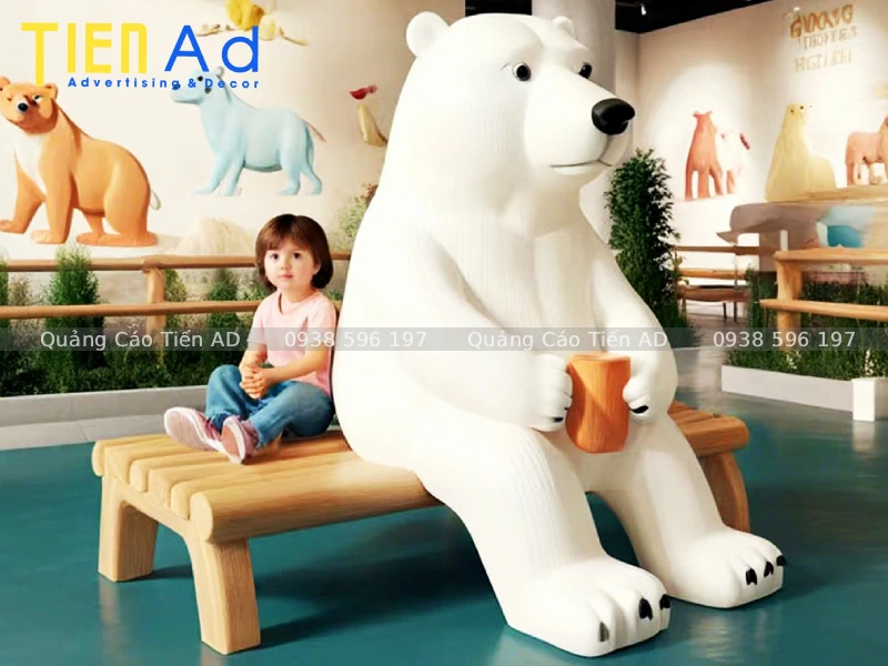 Làm mô hình gấu Bắc Cực composite cần lưu ý những gì