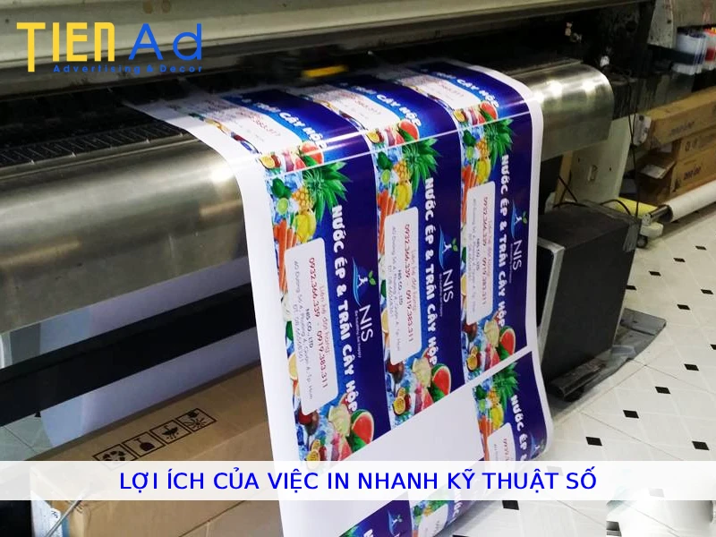Lợi ích của việc in nhanh kỹ thuật số