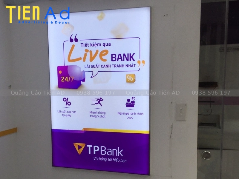 Lựa chọn công nghệ in hộp đèn không viền