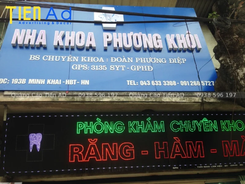 Lưu ý quan trọng khi thiết kế bảng hiệu nha khoa