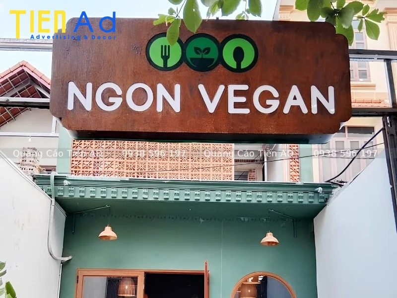 Mẫu bảng hiệu quán chay - 2