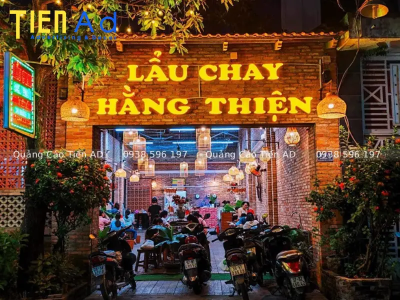 Mẫu bảng hiệu quán chay - 3