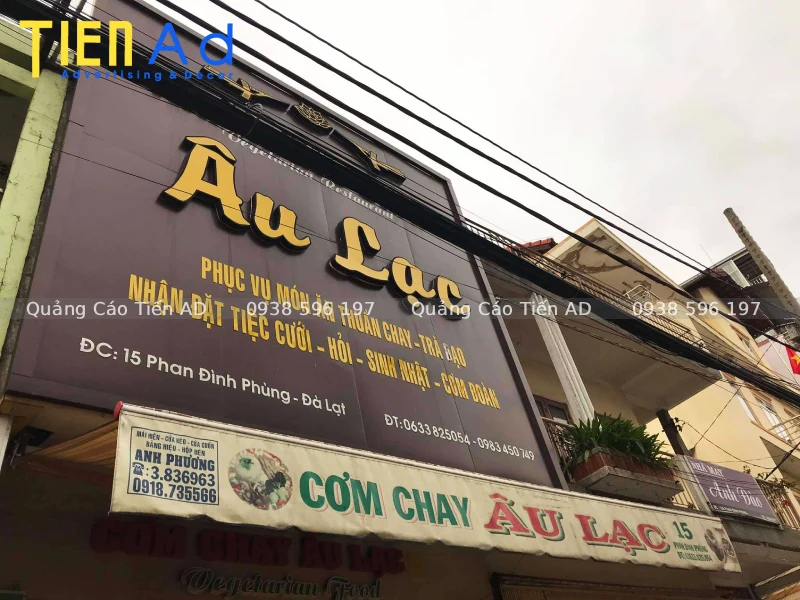 Mẫu bảng hiệu quán chay - 5
