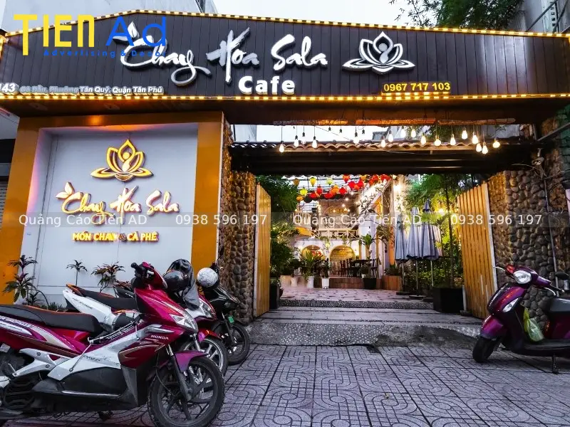 Mẫu bảng hiệu quán chay - 6