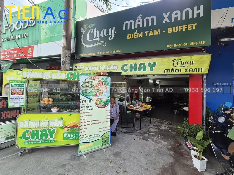 Mẫu bảng hiệu quán chay - 8