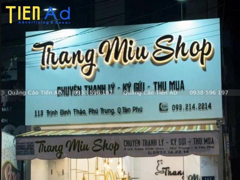 Mẫu bảng hiệu shop quần áo - 5