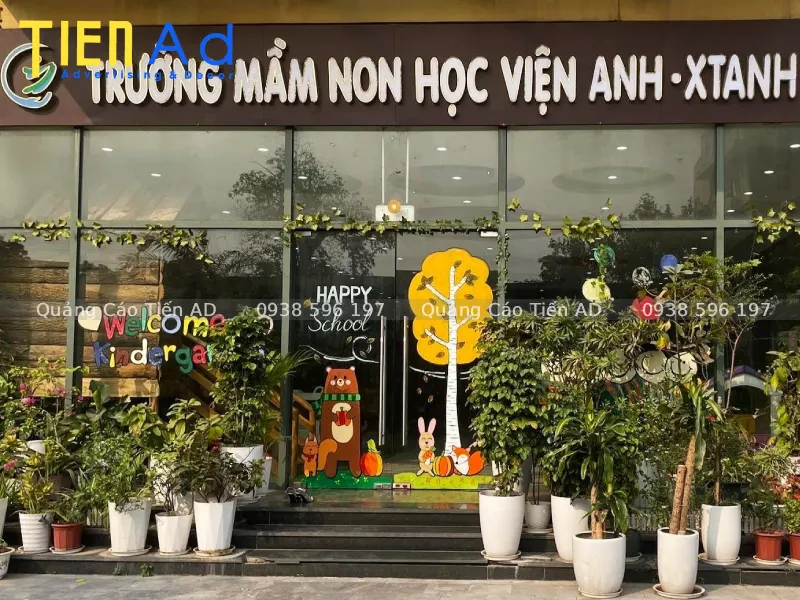 Mẫu bảng hiệu trường mầm non - 4