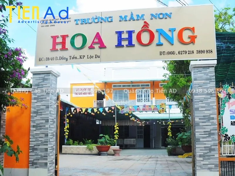 Mẫu bảng hiệu trường mầm non - 7